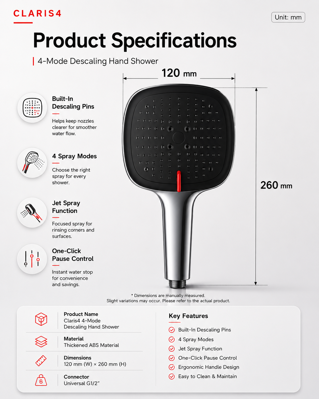 Claris4 Hand Shower